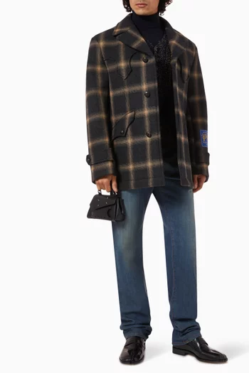 Americana Wash Turn-up Jeans in Denim