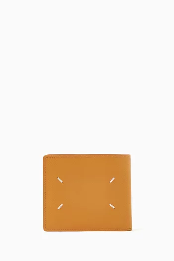Four Stitches Card Holder in Grainy Leather