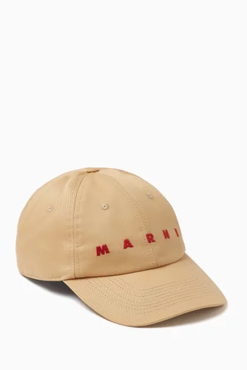 Embroidered Logo Cap in Cotton