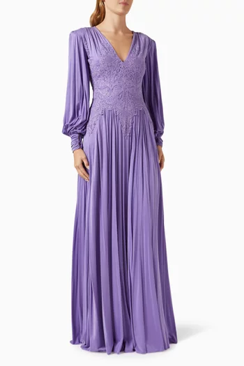 Red Carpet Maxi Dress in Cupro Jersey