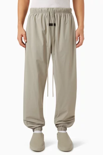 Drawstring Trackpants in Stretch Woven Nylon