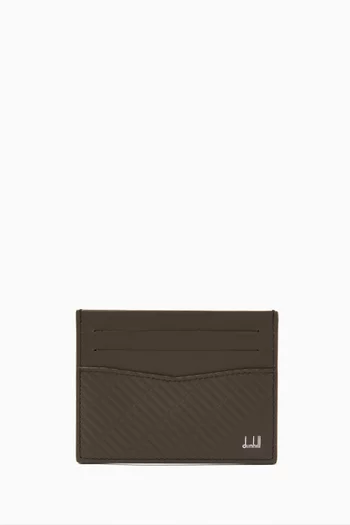 Contour Card Case in Embossed Full-grain Calf Leather