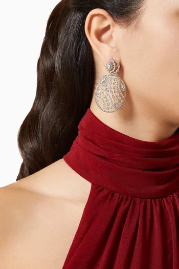 Ilene Statement Drop Earrings in Sterling Silver