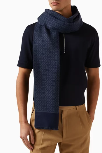 Gancini Scarf in Wool