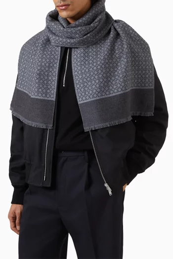 Gancini Scarf in Wool