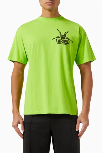 Fluoro Silas Spider SS T-shirt in Cotton-jersey