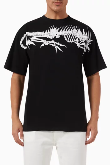 Dragon Skeletor T-shirt in Cotton