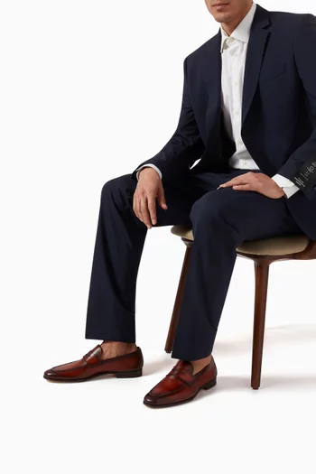 Delos Penny Loafers in Leather