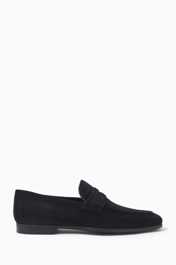 Diezma-II Penny Loafers in Suede