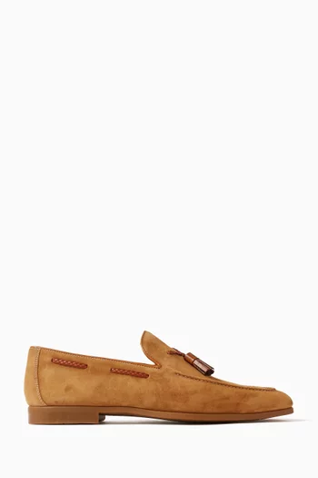 Aston Penny Loafers in Suede