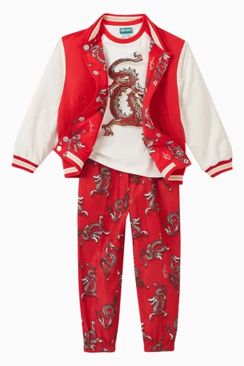 Dragon-print Long-sleeve T-shirt