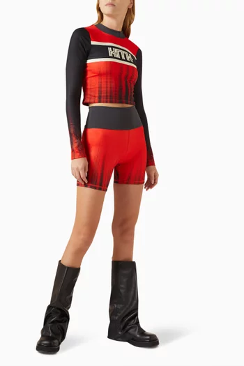 Valen Surge Logo Top in Tech-stretch Spandex