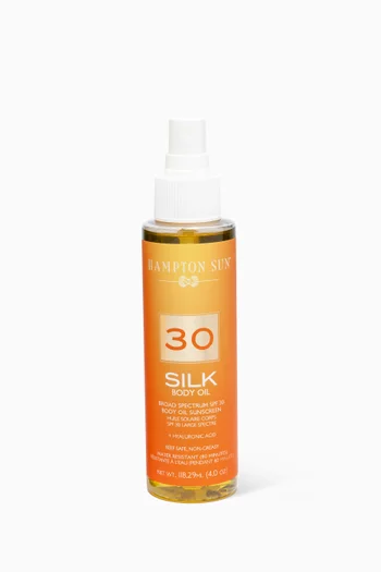 زيت حريري للجسم مع عامل الحماية من الشمس SPF 30‏، 118 ملل