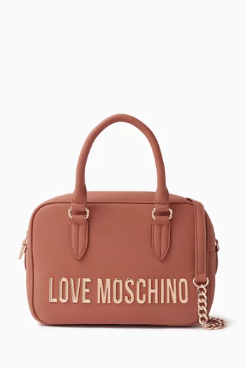 Bold Love Small Top Handle Bag in Faux Leather