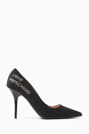 Love Moschino Bow Pumps in Lycra