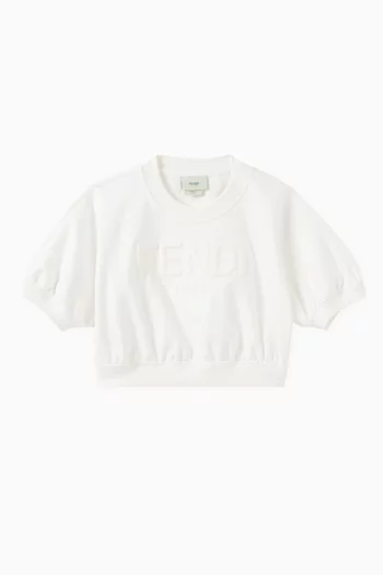 Sweatshirt in Cotton