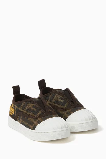 FF Monogram Sneakers in Cotton