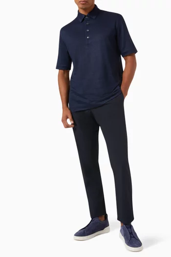 Polo Shirt in Linen