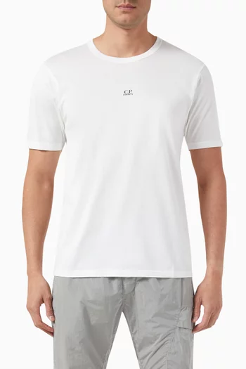 70/2 Mercerized Logo T-shirt in Cotton-jersey