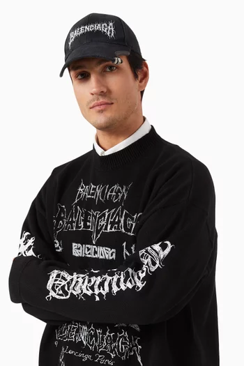 DIY Metal Outline Baseball Cap in Cotton-drill