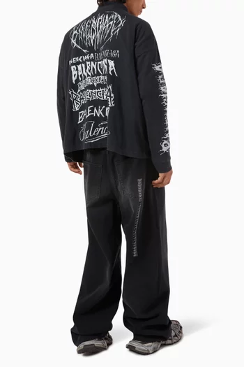DIY Metal Medium Fit T-shirt in Cotton Jersey