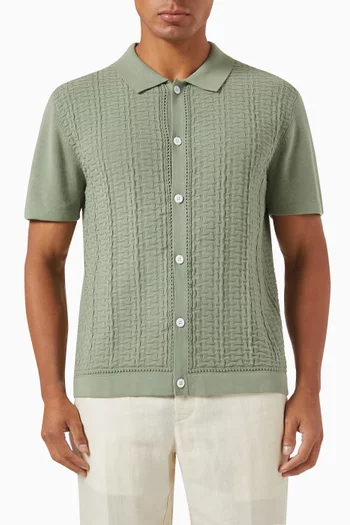 Links Shirt in Cotton Knit
