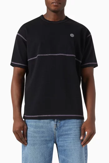 Contrast Stitch T-shirt in Heavy Jersey