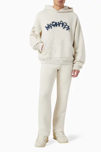 كنزة بغطاء رأس بيرست بشعار الماركة صوف قطني