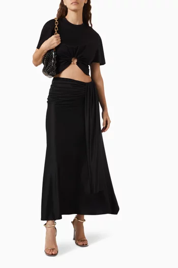 Piercing Ring Crop Top in Jersey