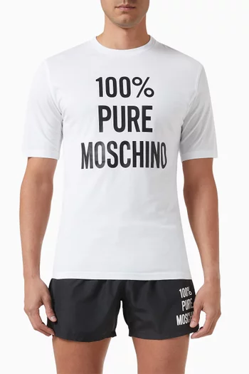 Logo Print T-Shirt in Organic Cotton