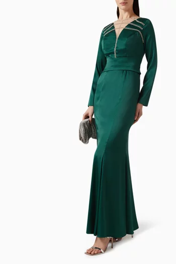 Embellished Maxi Dress