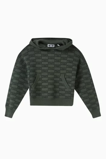 Nelson Monogram Hoodie in French Terry