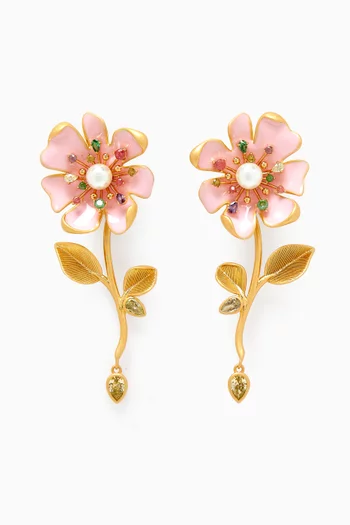 Bloom in Colour Earrings in Plated Metal