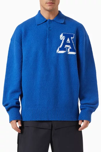 Team Polo Sweater in Cotton-blend