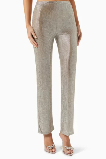 Rhinestone-embellished Pants