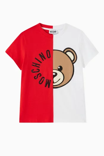 Two-tone Teddy Bear T-shirt in Cotton
