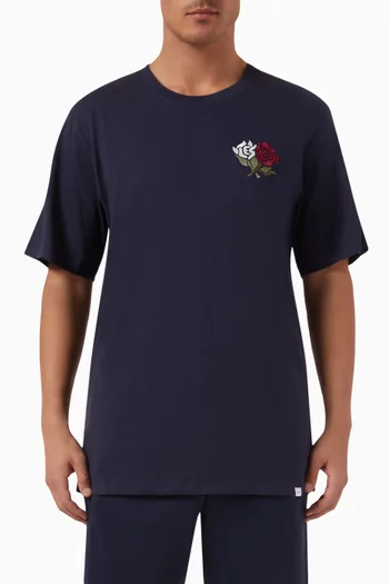 Felipe Embroidered T-shirt in Cotton