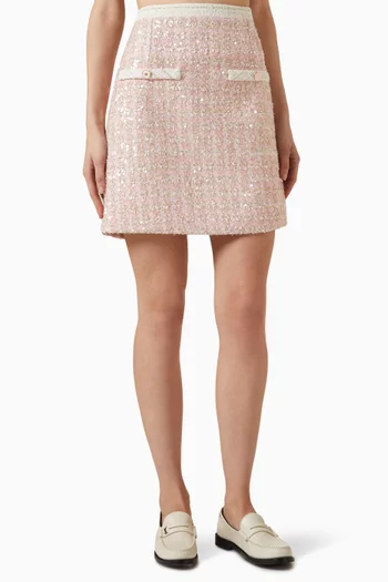 Rosa Short Skirt in Tweed