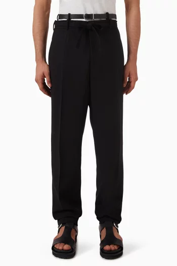 Belted Pants in Wool