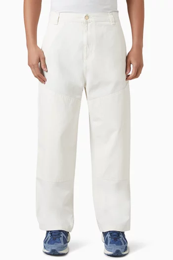 Wide Panel Pants in Cotton Canvas