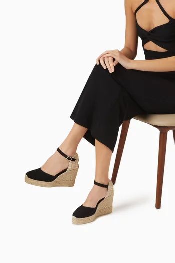 Carol 80 Espadrille Wedges in Canvas