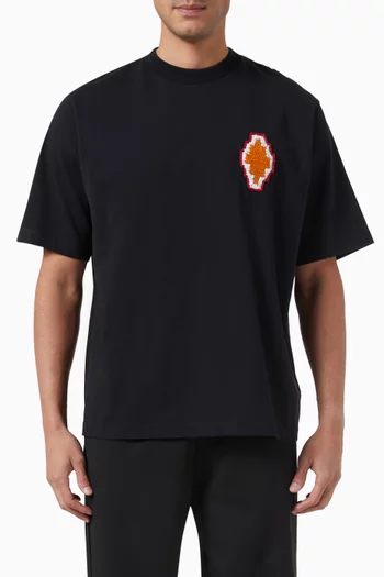 Macrame Cross T-shirt in Cotton Jersey
