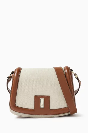 Arielle Saddle Bag in Cotton-blend