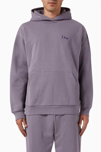 Classic Small Logo Hoodie in Cotton