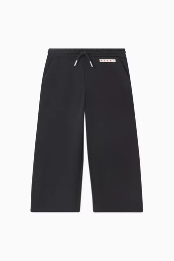 Wide Leg Trousers in Cotton