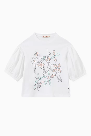 Carioca Embroidery T-Shirt in Cotton