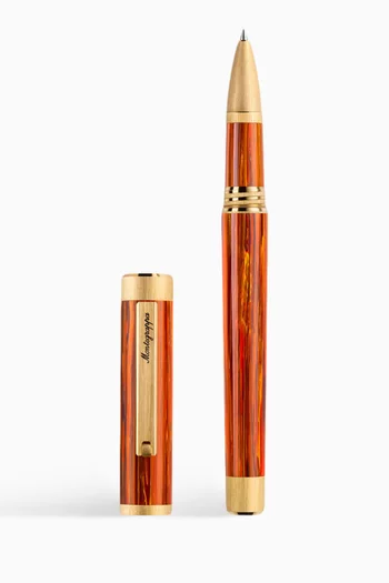 Zero Zodiac Leo Rollerball Pen in Resin & Stainless Steel
