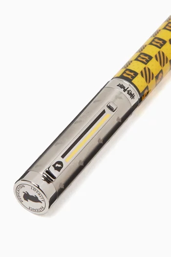 Harry Potter Hufflepuff Ballpoint Pen in Stainless Steel