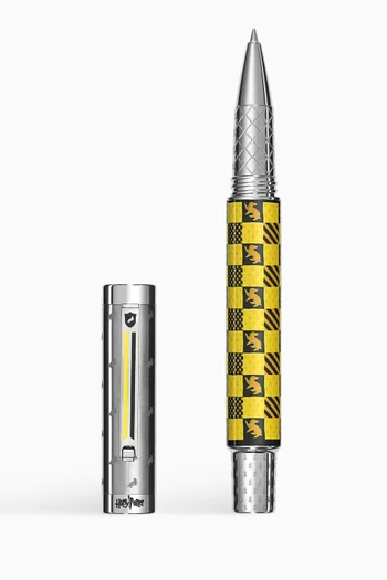 Harry Potter Hufflepuff Rollerball Pen in Stainless Steel