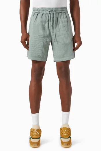 Overdyed Patchwork Mason Shorts in Cotton